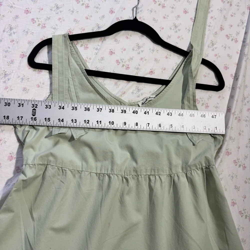 Derek Heart Mint Green Tiered Sundress Medium Cotton Sleeveless Mini Cottagecore